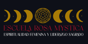 Escuela Rosa Mystica_Espiritualidad Femenina y Liderazgo Sagrado_Logo negreo